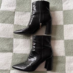 Marc Fisher Faux Leather Booties